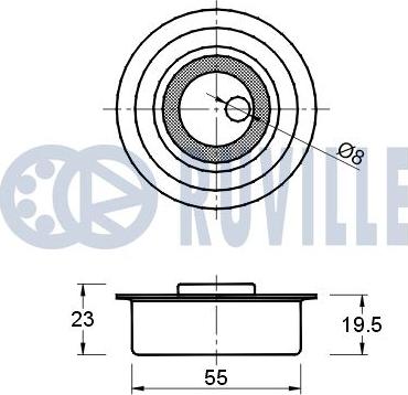 Ruville 540378 - Rullo tenditore, Cinghia dentata www.autoricambit.com