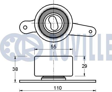 Ruville 540293 - Rullo tenditore, Cinghia dentata www.autoricambit.com