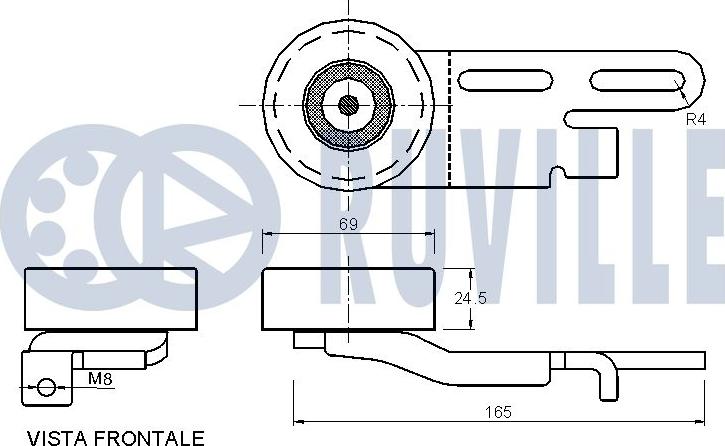 Ruville 540245 - Tendicinghia, Cinghia Poly-V www.autoricambit.com