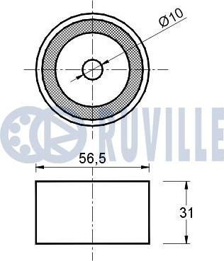 Ruville 540256 - Galoppino/Guidacinghia, Cinghia dentata www.autoricambit.com