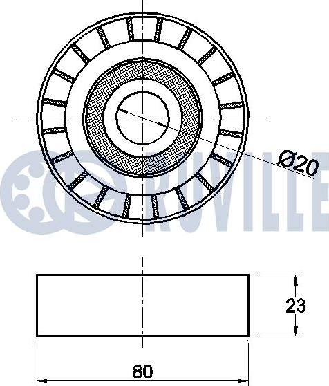 Ruville 540280 - Galoppino/Guidacinghia, Cinghia Poly-V www.autoricambit.com