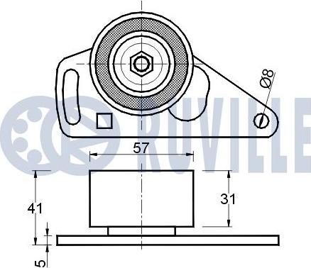 Ruville 540229 - Rullo tenditore, Cinghia dentata www.autoricambit.com