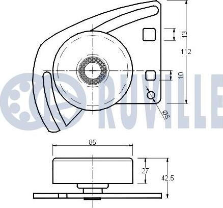 Ruville 540228 - Tendicinghia, Cinghia Poly-V www.autoricambit.com