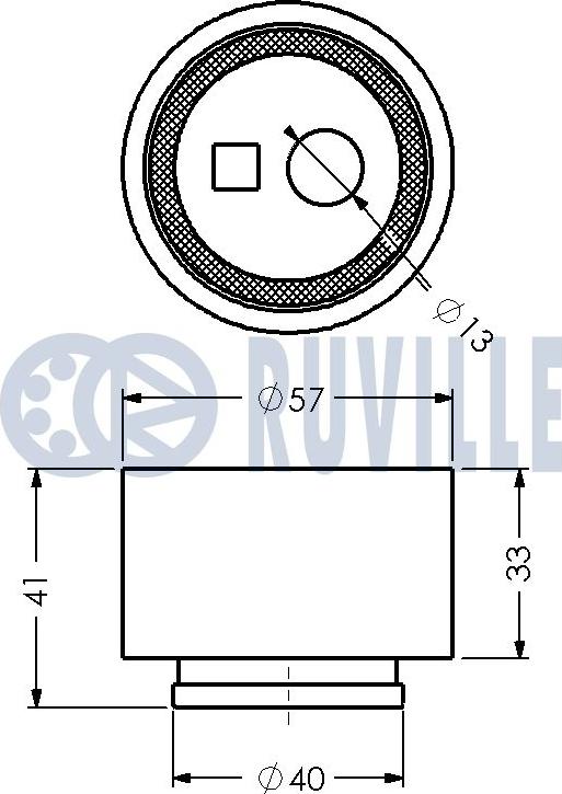 Ruville 540227 - Rullo tenditore, Cinghia dentata www.autoricambit.com