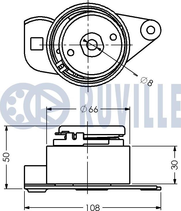 Ruville 540769 - Rullo tenditore, Cinghia dentata www.autoricambit.com