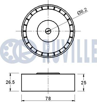 Ruville 540762 - Galoppino/Guidacinghia, Cinghia Poly-V www.autoricambit.com