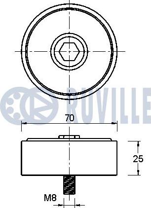 Ruville 541930 - Galoppino/Guidacinghia, Cinghia Poly-V www.autoricambit.com