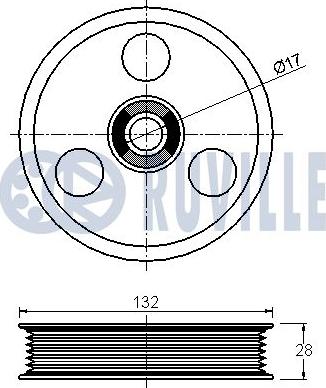 Ruville 541931 - Galoppino/Guidacinghia, Cinghia Poly-V www.autoricambit.com