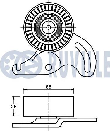 Ruville 541469 - Tendicinghia, Cinghia Poly-V www.autoricambit.com