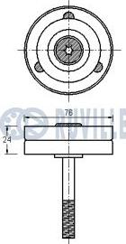 Ruville 541460 - Galoppino/Guidacinghia, Cinghia Poly-V www.autoricambit.com