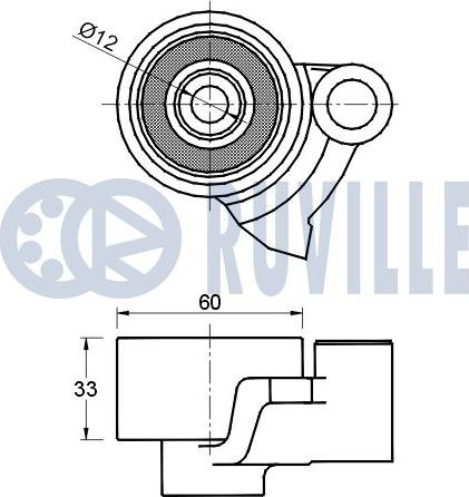 Ruville 541546 - Rullo tenditore, Cinghia dentata www.autoricambit.com