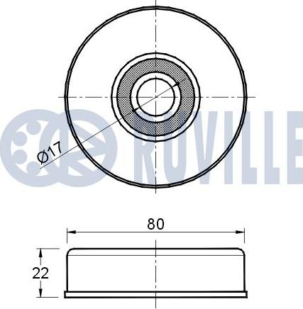 Ruville 541554 - Galoppino/Guidacinghia, Cinghia Poly-V www.autoricambit.com