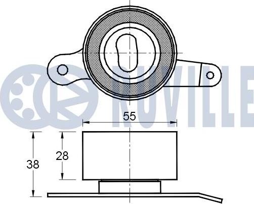 Ruville 541568 - Rullo tenditore, Cinghia dentata www.autoricambit.com