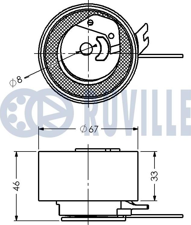 Ruville 541583 - Rullo tenditore, Cinghia dentata www.autoricambit.com