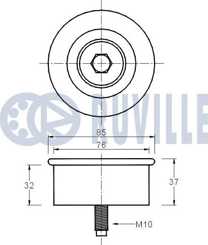 Ruville 541637 - Galoppino/Guidacinghia, Cinghia Poly-V www.autoricambit.com