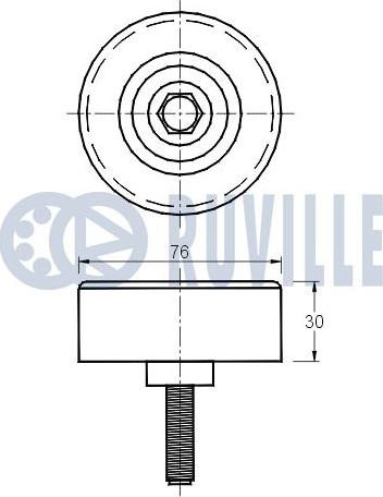 Ruville 541670 - Galoppino/Guidacinghia, Cinghia Poly-V www.autoricambit.com