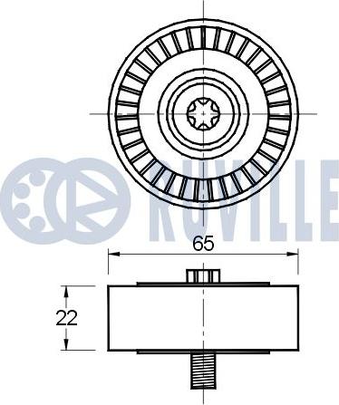 Ruville 541672 - Galoppino/Guidacinghia, Cinghia Poly-V www.autoricambit.com