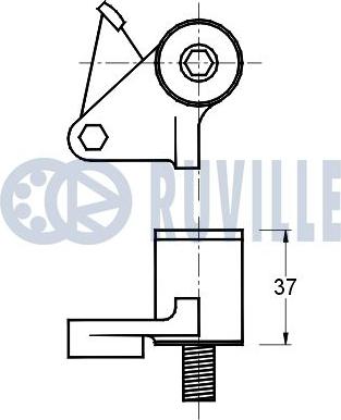 Ruville 541094 - Rullo tenditore, Cinghia dentata www.autoricambit.com