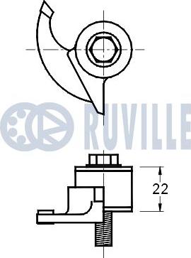 Ruville 541095 - Rullo tenditore, Cinghia dentata www.autoricambit.com