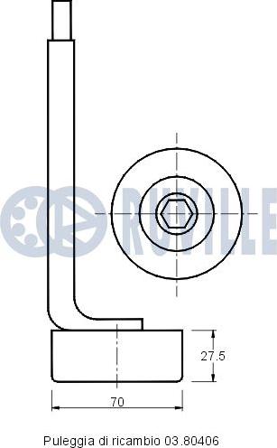 Ruville 541091 - Tendicinghia, Cinghia Poly-V www.autoricambit.com