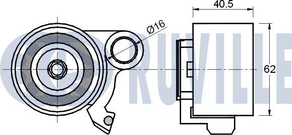 Ruville 541049 - Rullo tenditore, Cinghia dentata www.autoricambit.com