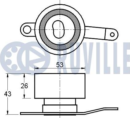 Ruville 541048 - Rullo tenditore, Cinghia dentata www.autoricambit.com