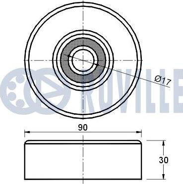 Ruville 541015 - Galoppino/Guidacinghia, Cinghia Poly-V www.autoricambit.com