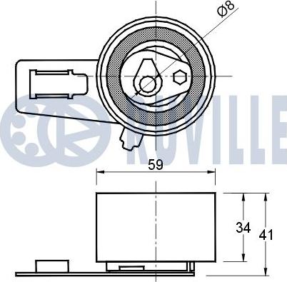 Ruville 541168 - Rullo tenditore, Cinghia dentata www.autoricambit.com