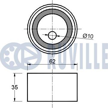 Ruville 541167 - Rullo tenditore, Cinghia dentata www.autoricambit.com