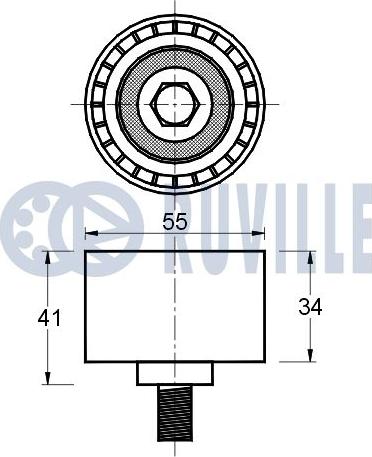 Ruville 541171 - Galoppino/Guidacinghia, Cinghia dentata www.autoricambit.com