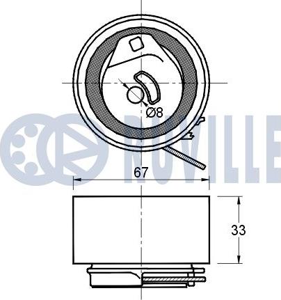 Ruville 541396 - Rullo tenditore, Cinghia dentata www.autoricambit.com