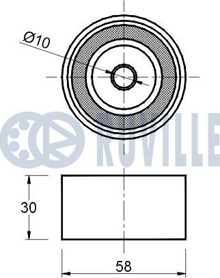 Ruville 541363 - Rullo tenditore, Cinghia dentata www.autoricambit.com