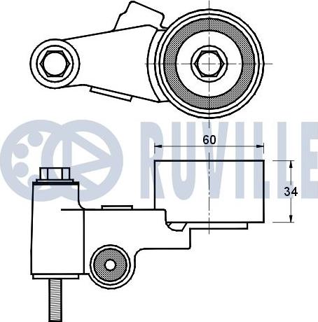 Ruville 541362 - Rullo tenditore, Cinghia dentata www.autoricambit.com