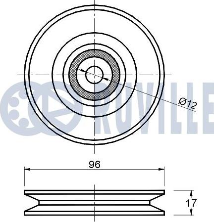 Ruville 541303 - Galoppino/Guidacinghia, Cinghia Poly-V www.autoricambit.com