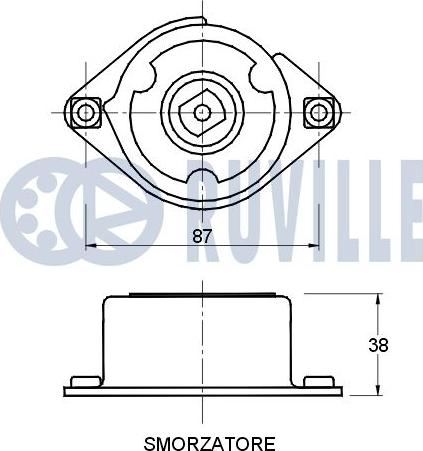 Ruville 541375 - Tendicinghia, Cinghia Poly-V www.autoricambit.com