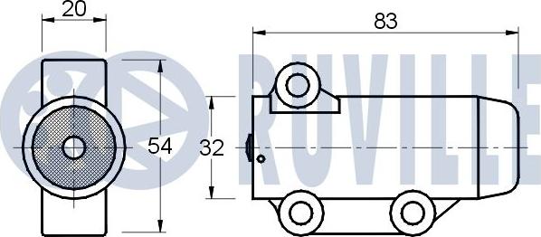 Ruville 541372 - Smorzatore vibrazioni, Cinghia dentata www.autoricambit.com