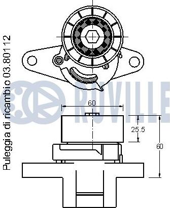 Ruville 541377 - Tendicinghia, Cinghia Poly-V www.autoricambit.com