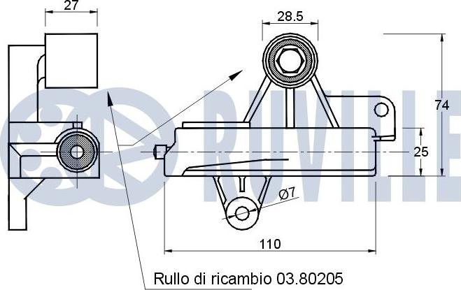 Ruville 541788 - Smorzatore vibrazioni, Cinghia dentata www.autoricambit.com