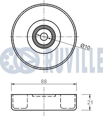 Ruville 541735 - Galoppino/Guidacinghia, Cinghia Poly-V www.autoricambit.com