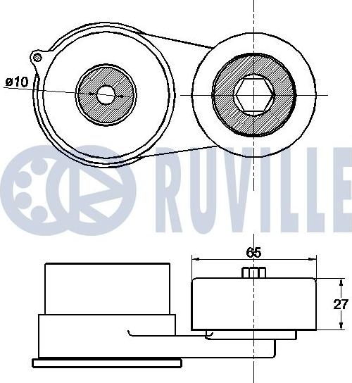 Ruville 542449 - Tendicinghia, Cinghia Poly-V www.autoricambit.com