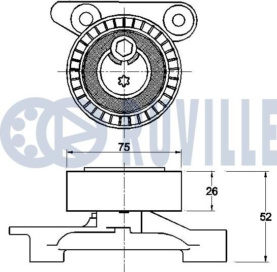 Ruville 542459 - Tendicinghia, Cinghia Poly-V www.autoricambit.com