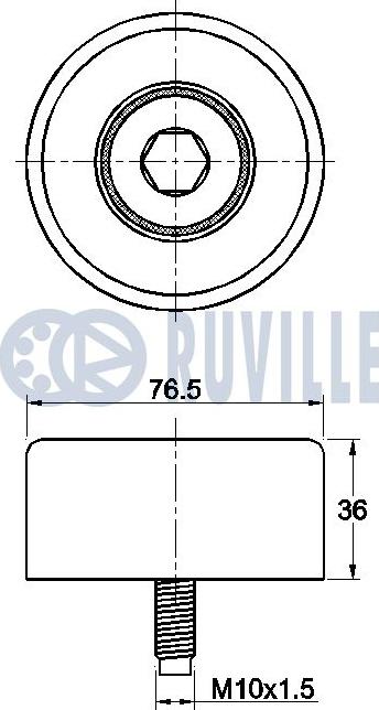 Ruville 542404 - Galoppino/Guidacinghia, Cinghia Poly-V www.autoricambit.com