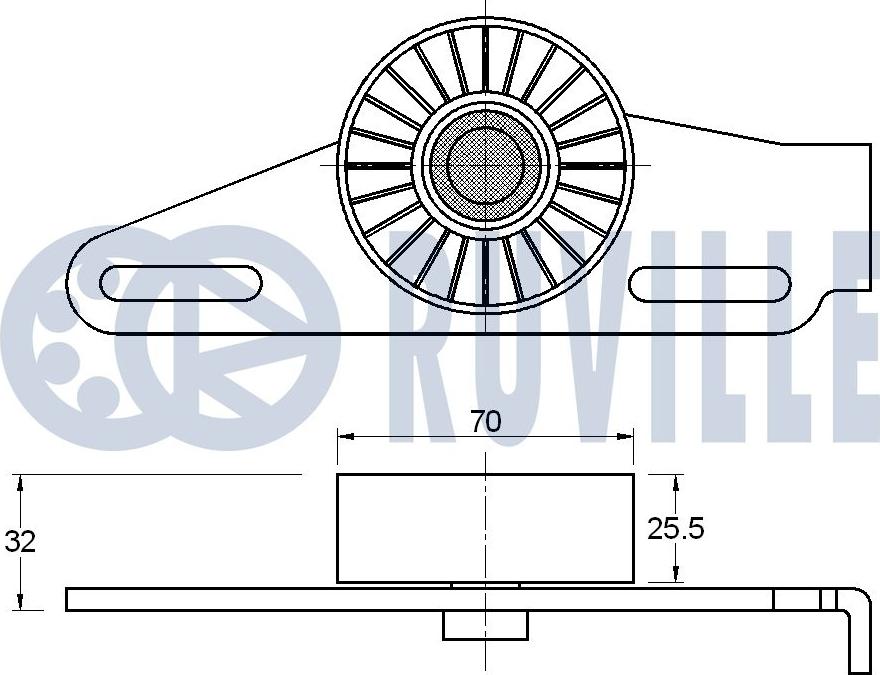 Ruville 542654 - Tendicinghia, Cinghia Poly-V www.autoricambit.com