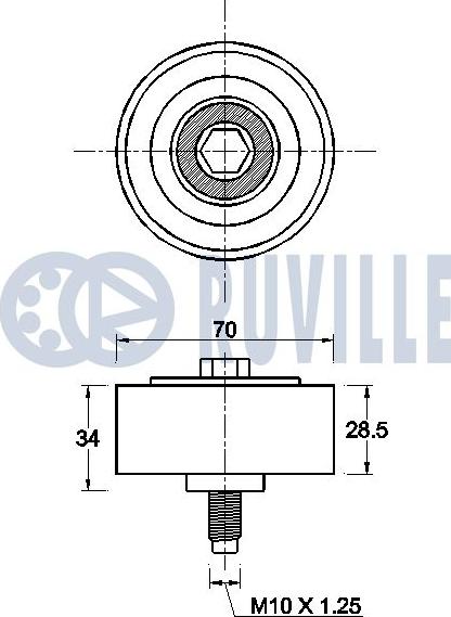 Ruville 542637 - Galoppino/Guidacinghia, Cinghia Poly-V www.autoricambit.com