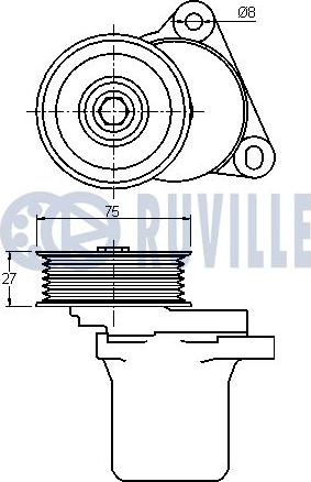 Ruville 542061 - Tendicinghia, Cinghia Poly-V www.autoricambit.com