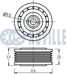 Ruville 542067 - Galoppino/Guidacinghia, Cinghia Poly-V www.autoricambit.com