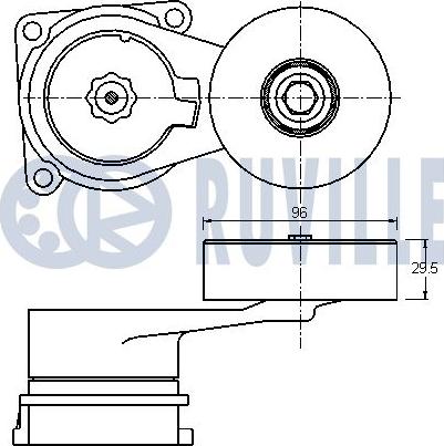 Ruville 542152 - Tendicinghia, Cinghia Poly-V www.autoricambit.com