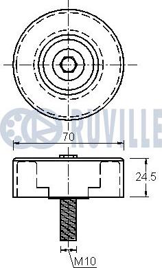 Ruville 542111 - Galoppino/Guidacinghia, Cinghia Poly-V www.autoricambit.com