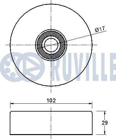 Ruville 542330 - Galoppino/Guidacinghia, Cinghia Poly-V www.autoricambit.com