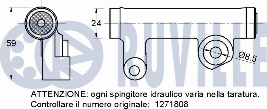 Ruville 542294 - Smorzatore vibrazioni, Cinghia dentata www.autoricambit.com